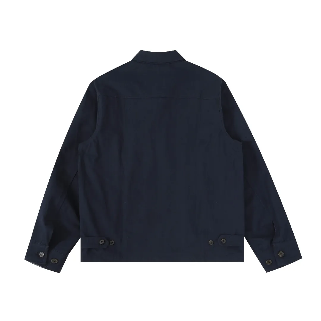 P360 #R43 Ralph Lauren/Ralph Lauren American vintage classic lapel old cadre retro jacket, thickened in autumn and winter, woolen lining, classic design, timeless classic, thick cotton fabric, showing a sense of vintage, collar and cuffs colorful plaid embellishment, looks good on both men and women, comfortable and comfortable, focuses on relaxed retro YYDS, one for each man and woman, an indispensable piece for autumn and winter, the hottest jacket at the moment The 100% cotton twill is thick and thick, and the pure cotton colorful plaid lining is distinguished by digital printing in the market. Exquisite embroidery. The Harrington jacket has a loose fit, is short and fat, and is super versatile. It is clean-fitting and is perfect for men and women!   Color: Khaki Navy Red Black Size: S/M/L/XL Length: 68 70 72 74 Sleeve Length: 63 64 65 66 Shoulder Width: 51 52 53 54 Bust: 126 130 134 138